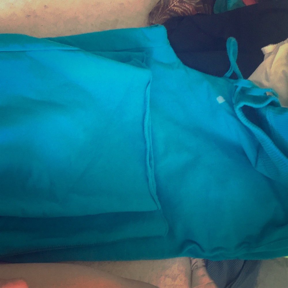 Blue sweat pants